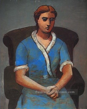  fauteuil - Femme dans un fauteuil Olga 1922 cubiste Pablo Picasso